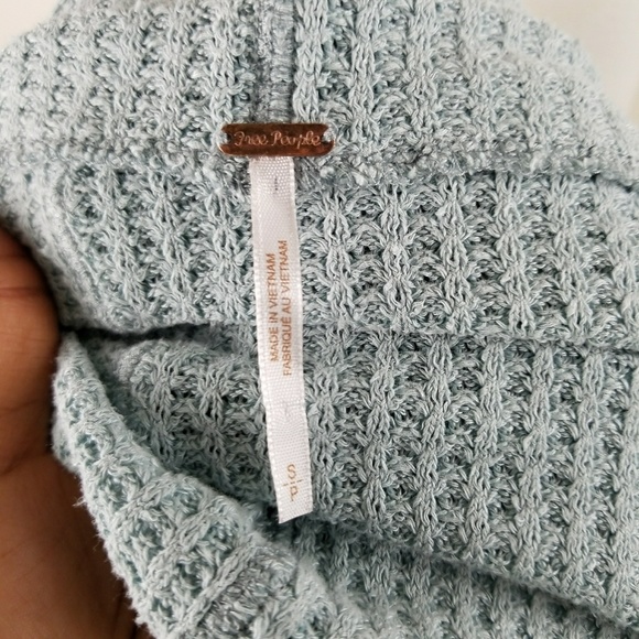 Sold Free People  Top Waffle Knit Dolman Sleeves - Picture 3 of 4